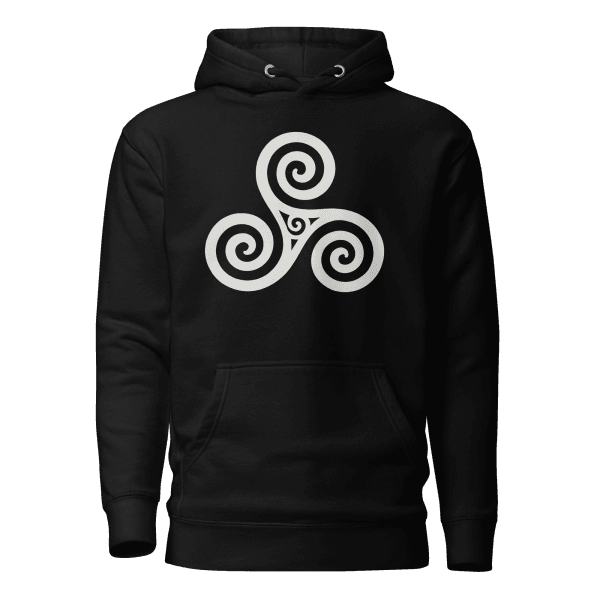 Trisquel Symbol | Galician Celtic Heritage | Light | Unisex Hoodie