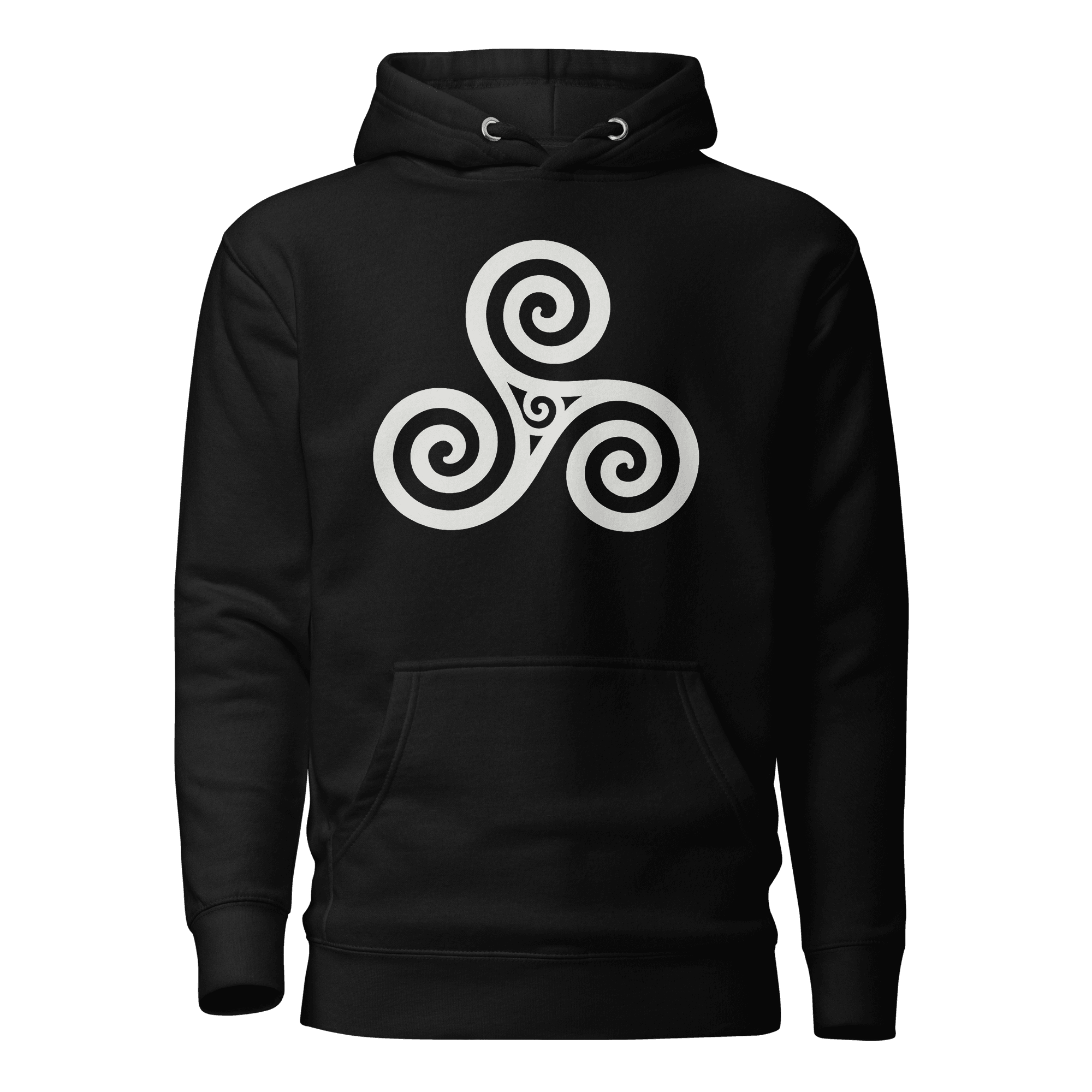Trisquel Symbol | Galician Celtic Heritage | Light | Unisex Hoodie - Image 2