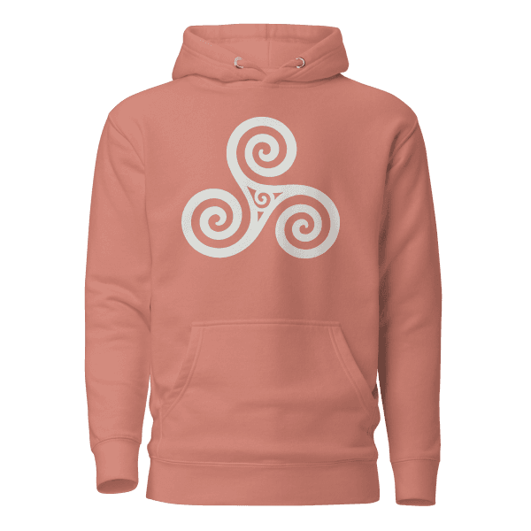 Trisquel Symbol | Galician Celtic Heritage | Light | Unisex Hoodie