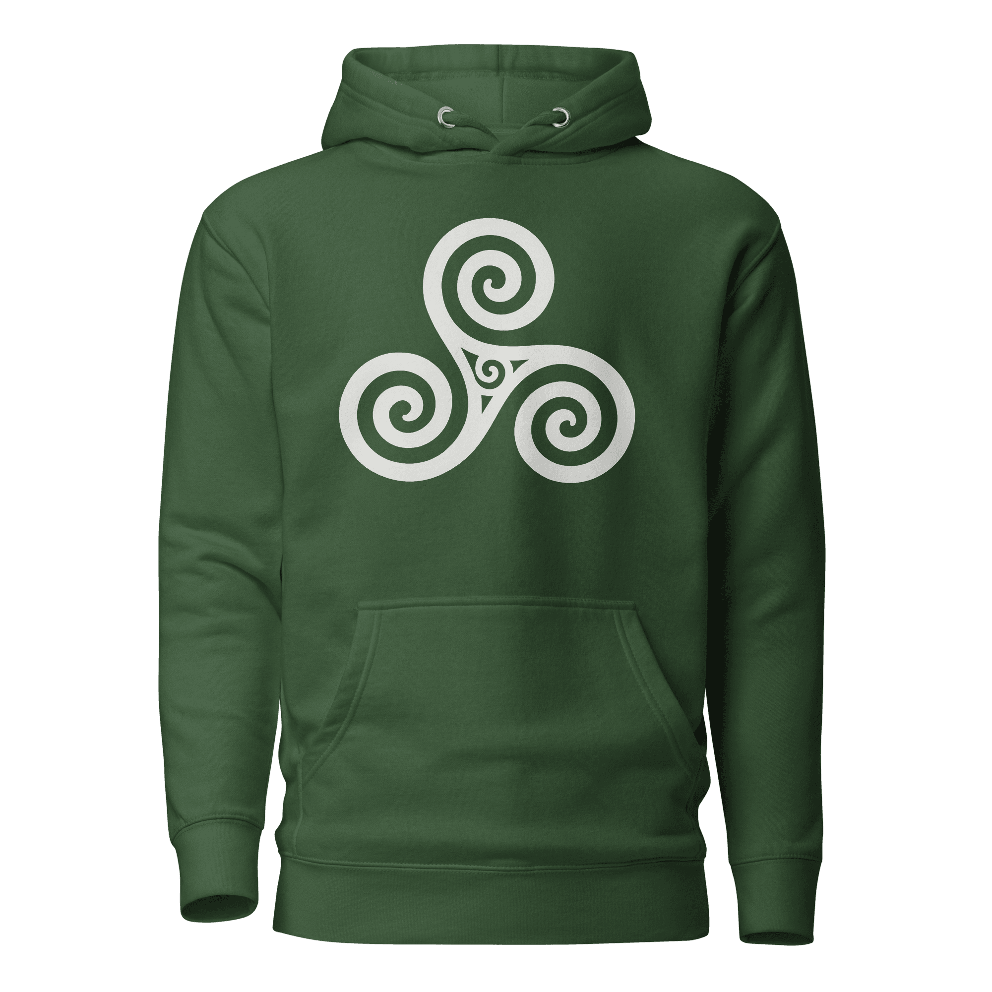 Trisquel Symbol | Galician Celtic Heritage | Light | Unisex Hoodie - Image 9