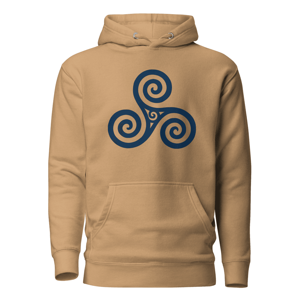 Trisquel Symbol Hoodie | Galician Celtic Heritage | Camino de Santiago