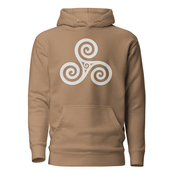 Trisquel Symbol | Galician Celtic Heritage | Light | Unisex Hoodie