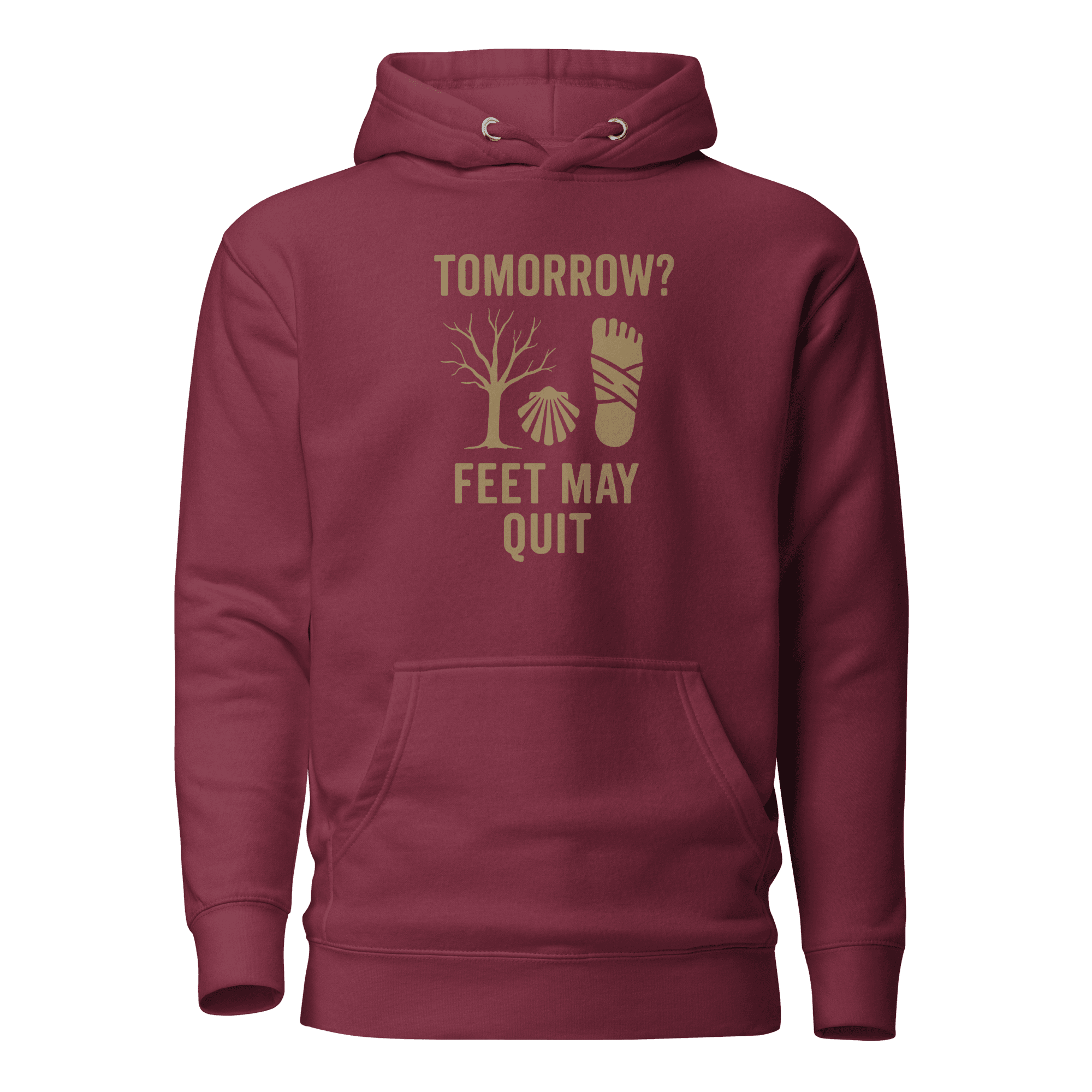 Tomorrow? Feet May Quit | Unisex Hoodie - Image 3