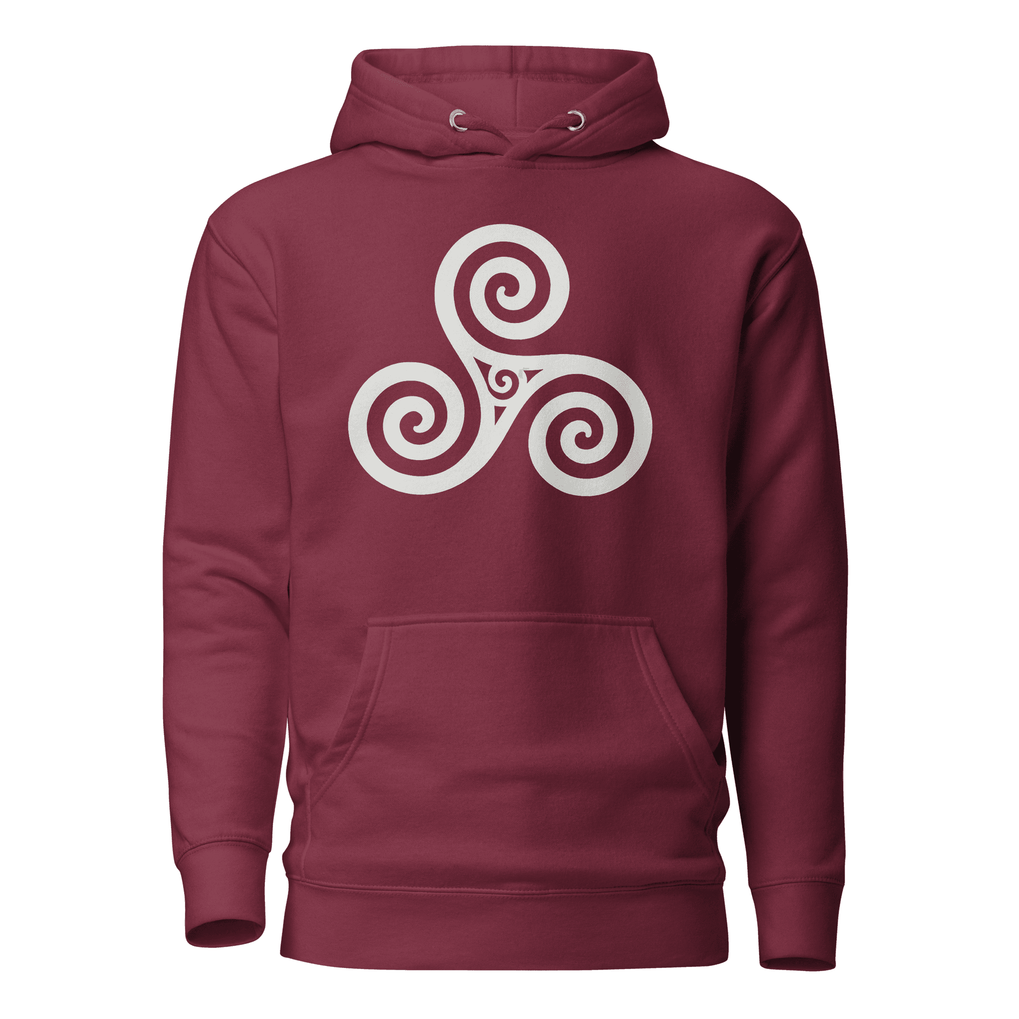 Trisquel Symbol | Galician Celtic Heritage | Light | Unisex Hoodie - Image 4