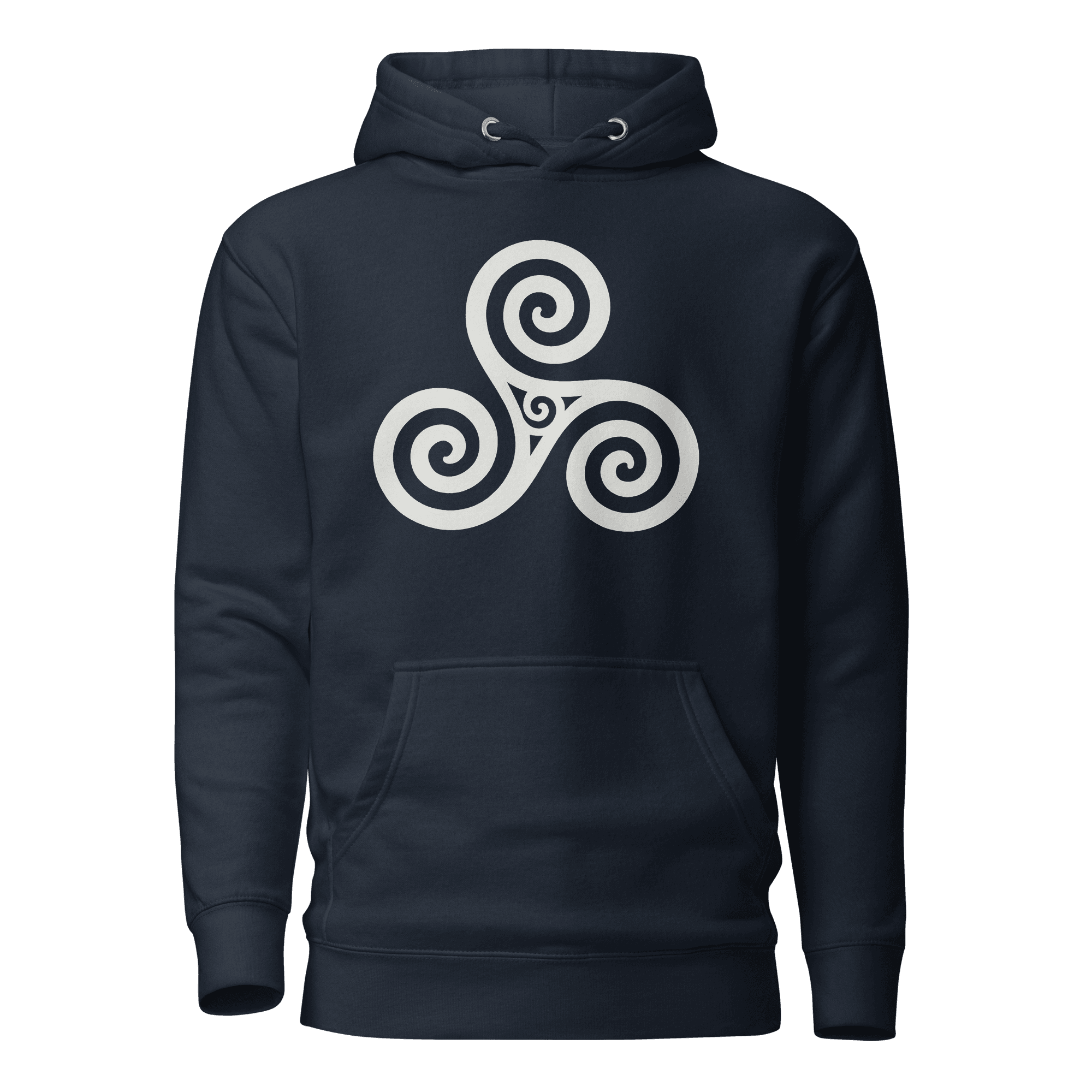 Trisquel Symbol | Galician Celtic Heritage | Light | Unisex Hoodie - Image 3