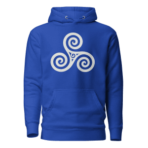 Trisquel Symbol | Galician Celtic Heritage | Light | Unisex Hoodie