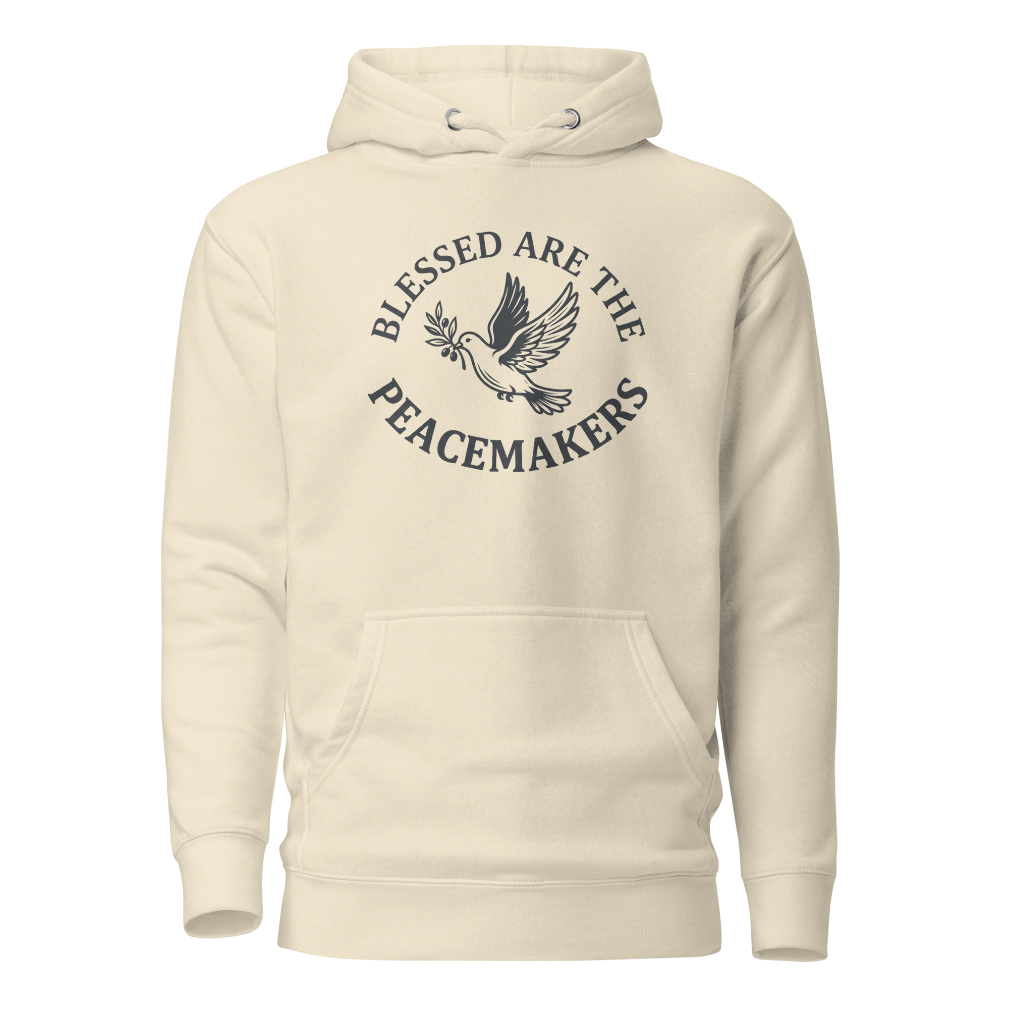 Blessed Are The Peacemakers | Charcoal Grey | Unisex Hoodie - Image 6