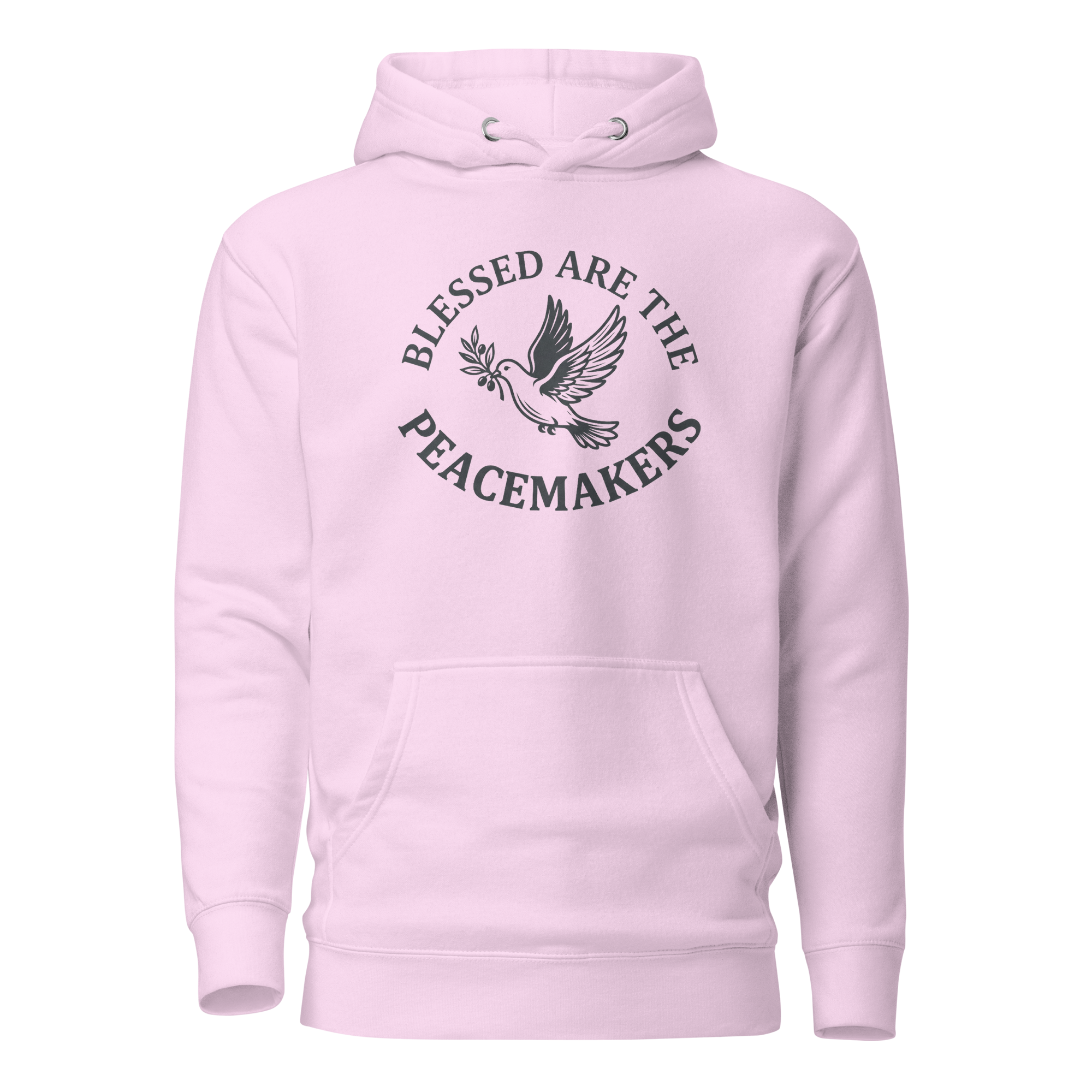 Blessed Are The Peacemakers | Charcoal Grey | Unisex Hoodie - Image 4