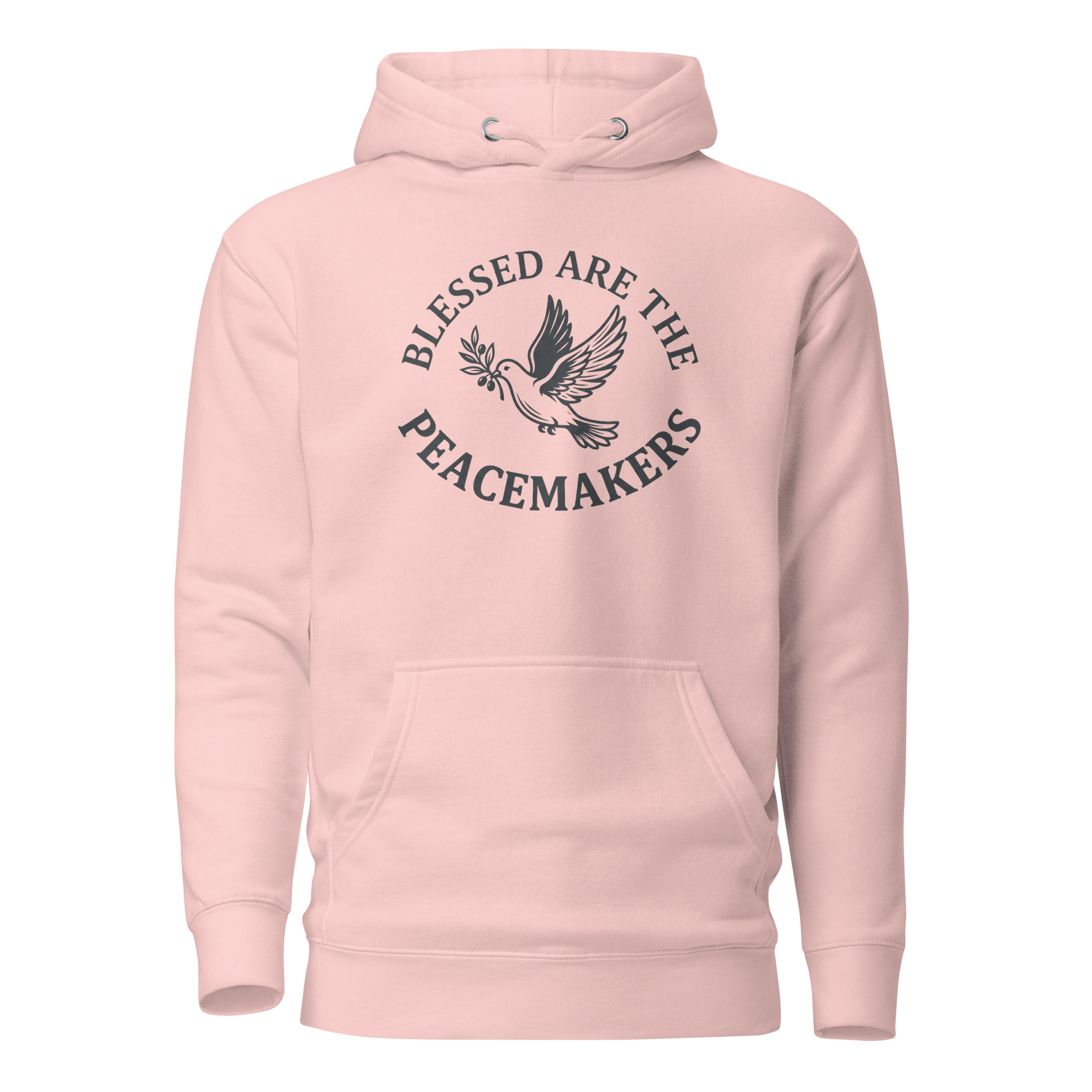 Blessed Are The Peacemakers | Charcoal Grey | Unisex Hoodie - Image 3