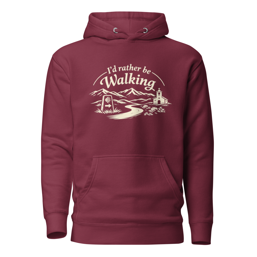 Camino de Santiago Hoodie | Rather Be Walking | Hiking Design