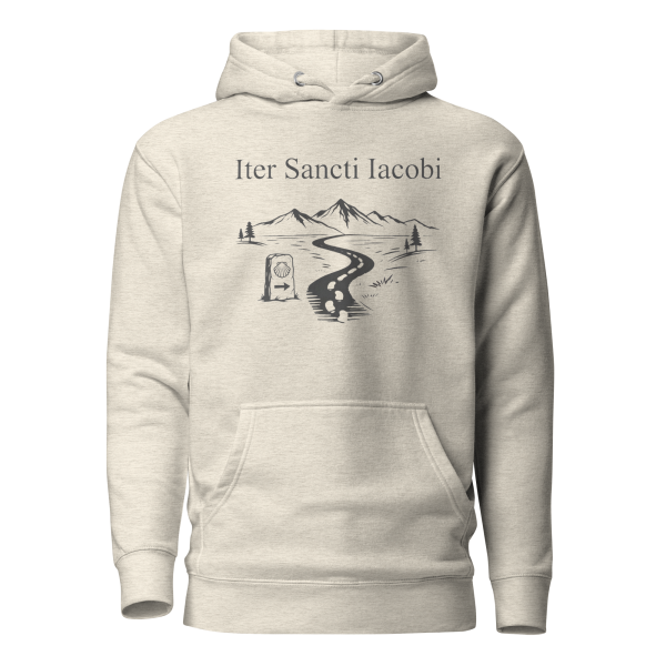 Iter Sancti Iacobi | Landscape | Charcoal Grey | Unisex Hoodie
