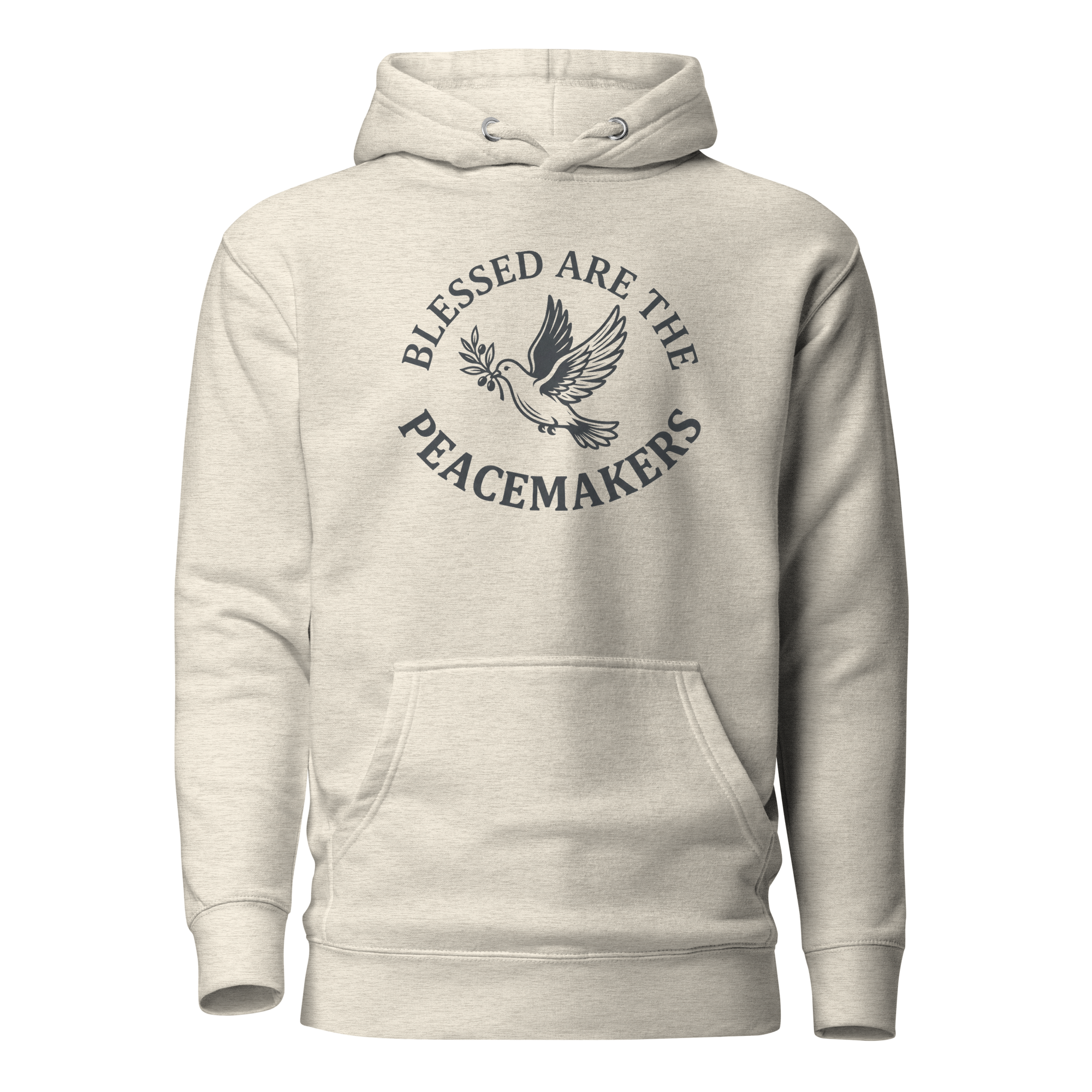 Blessed Are The Peacemakers | Charcoal Grey | Unisex Hoodie - Image 7