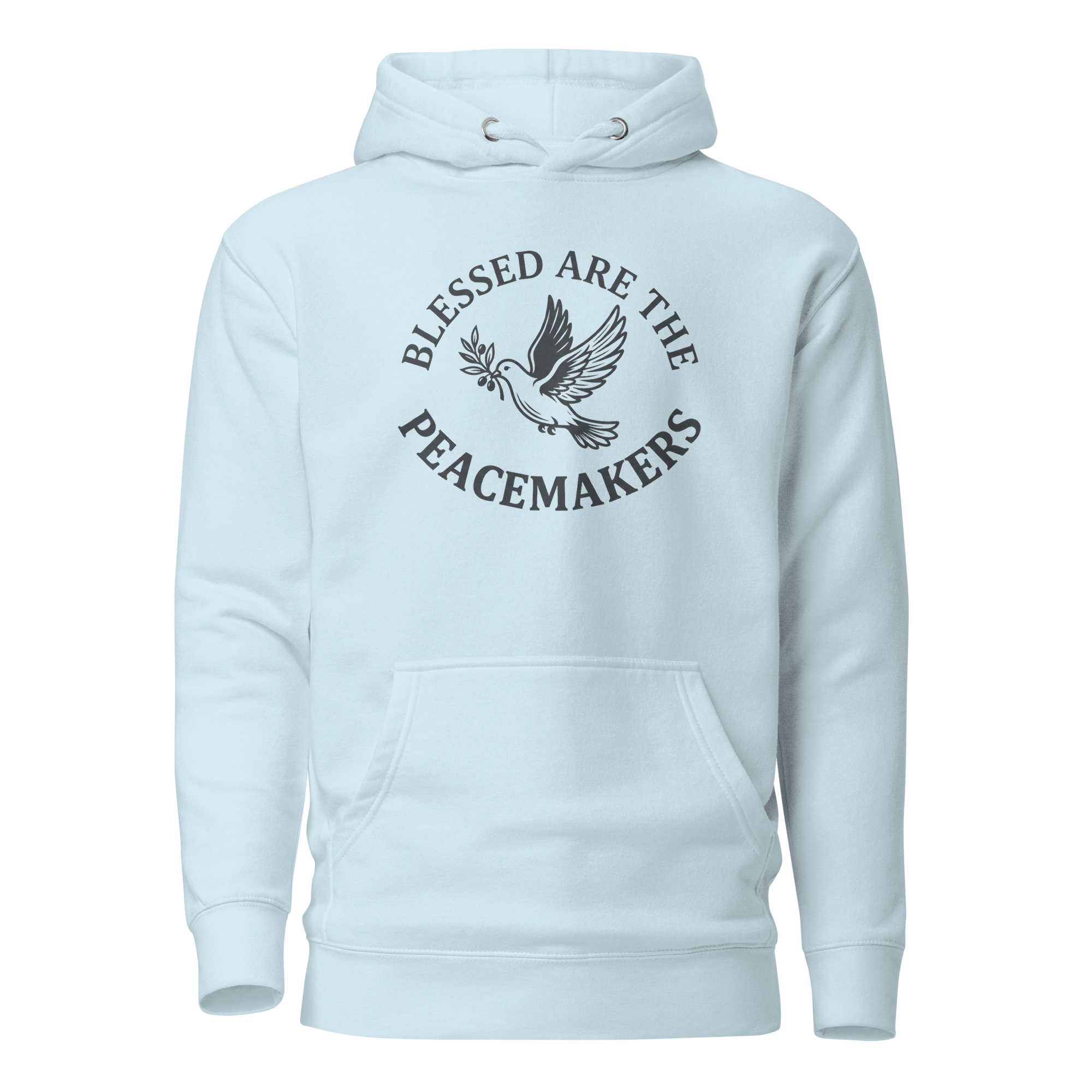 Blessed Are The Peacemakers | Charcoal Grey | Unisex Hoodie - Image 5