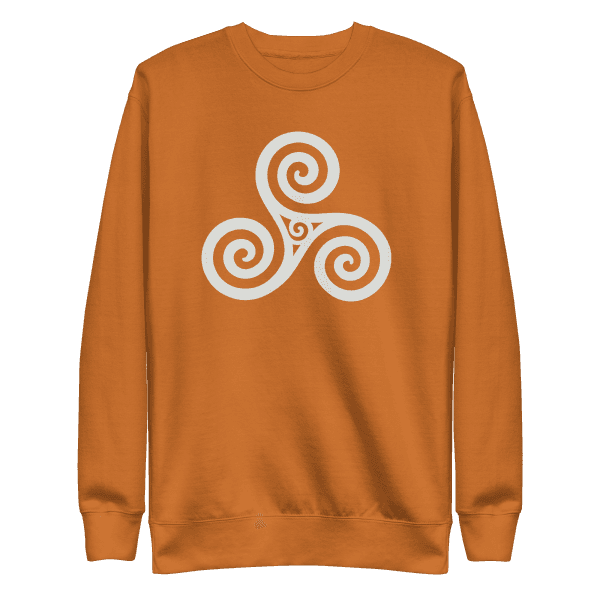 Trisquel Symbol | Galician Celtic Heritage | Light | Unisex Sweatshirt