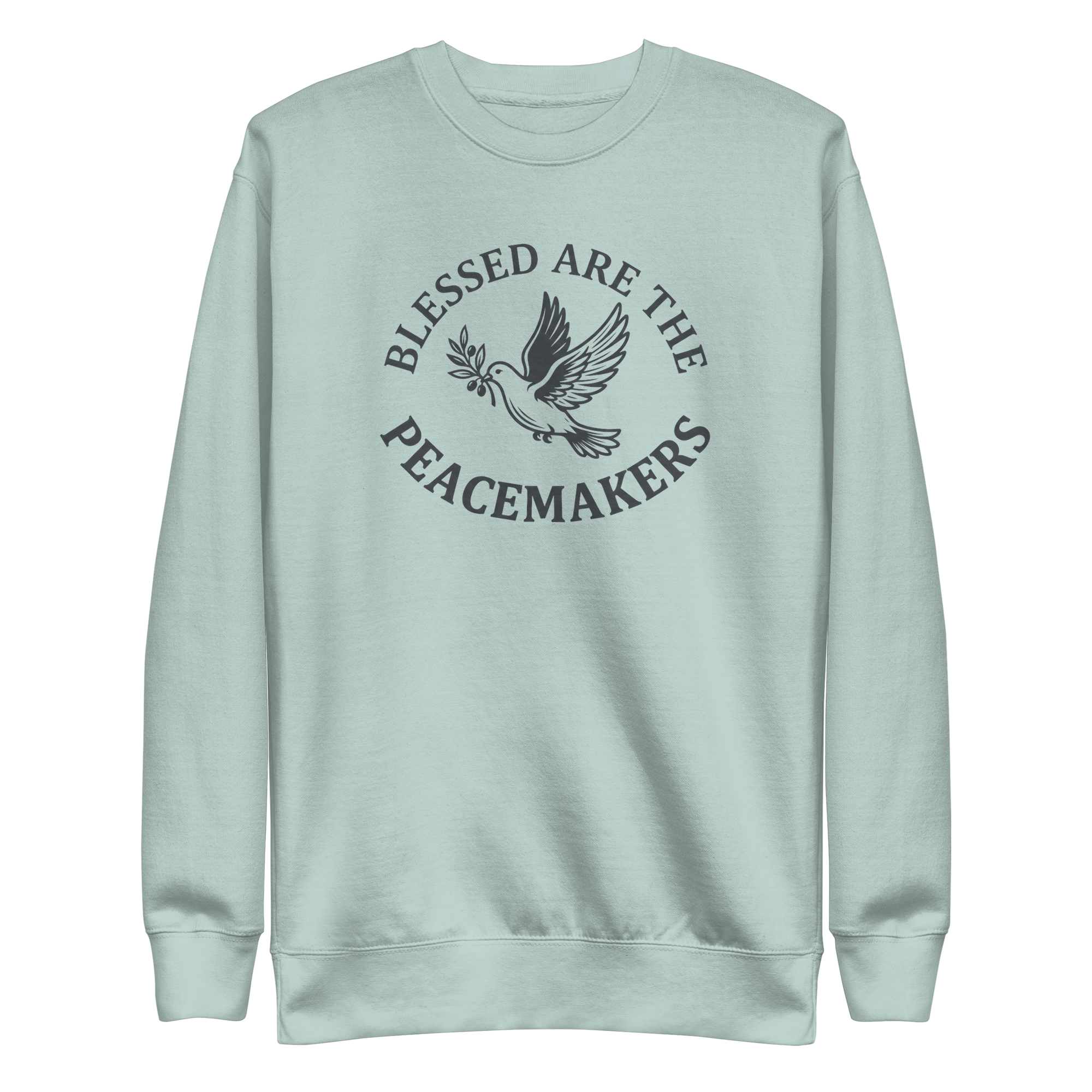 Blessed Are The Peacemakers | Charcoal Grey | Unisex Sweatshirt - Image 3