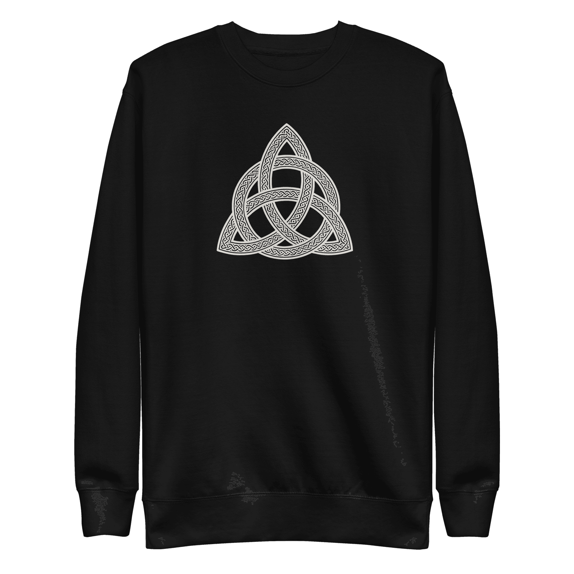 Trinity Knot | Irish Celtic Heritage | Light | Unisex Sweatshirt - Image 2