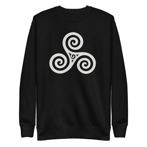 Trisquel Symbol | Galician Celtic Heritage | Light | Unisex Sweatshirt