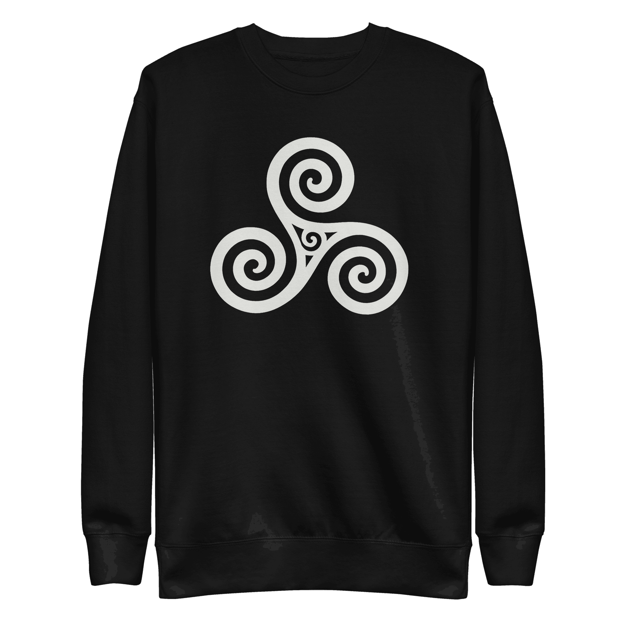 Trisquel Symbol | Galician Celtic Heritage | Light | Unisex Sweatshirt - Image 2