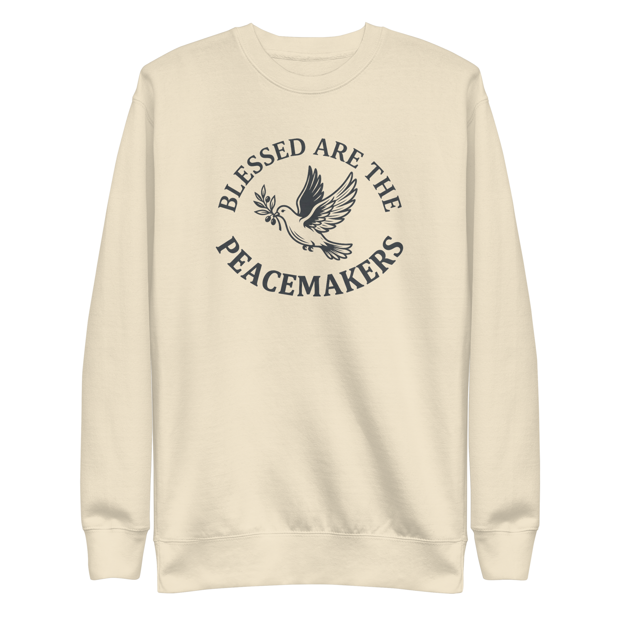 Blessed Are The Peacemakers | Charcoal Grey | Unisex Sweatshirt - Image 6