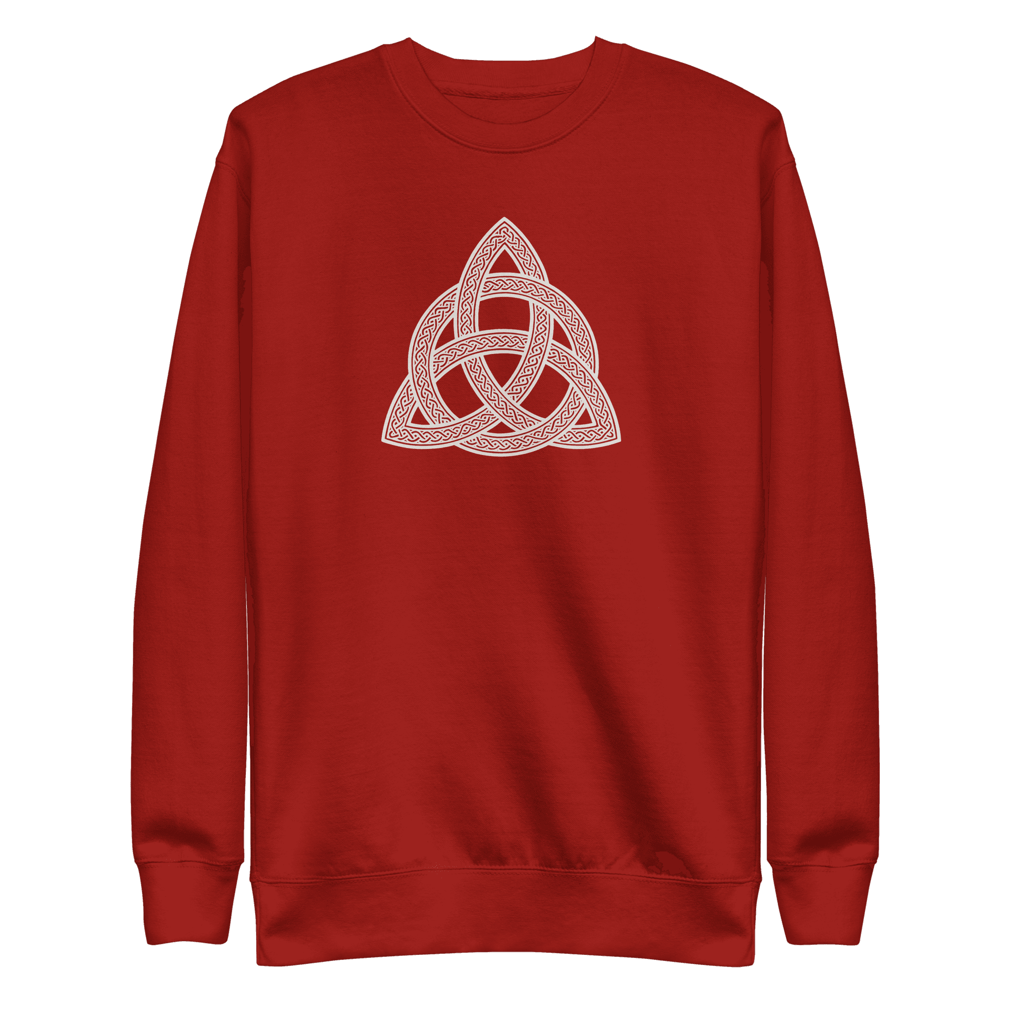 Trinity Knot | Irish Celtic Heritage | Light | Unisex Sweatshirt - Image 1