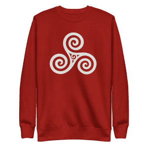 Trisquel Symbol | Galician Celtic Heritage | Light | Unisex Sweatshirt