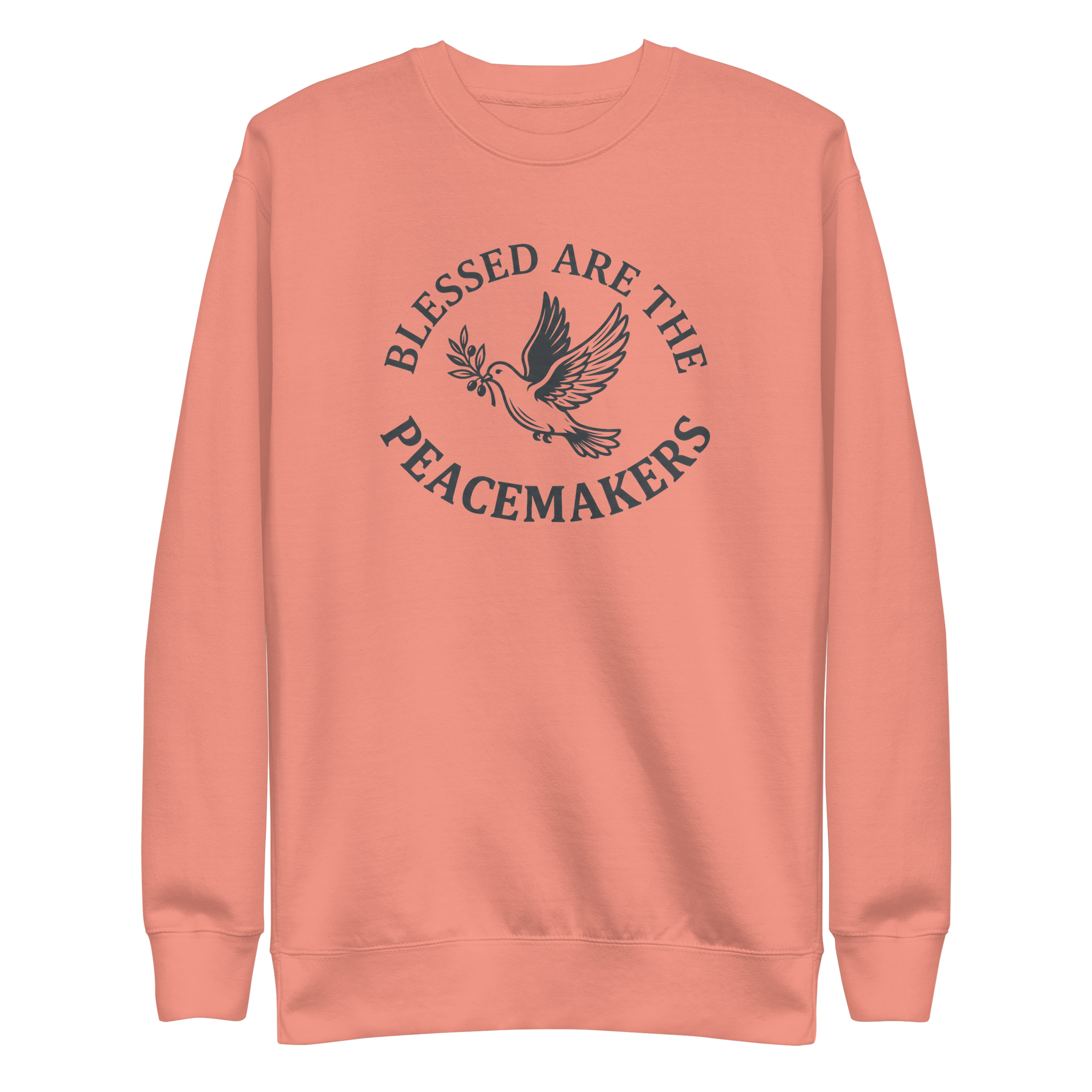 Blessed Are The Peacemakers | Charcoal Grey | Unisex Sweatshirt - Image 1