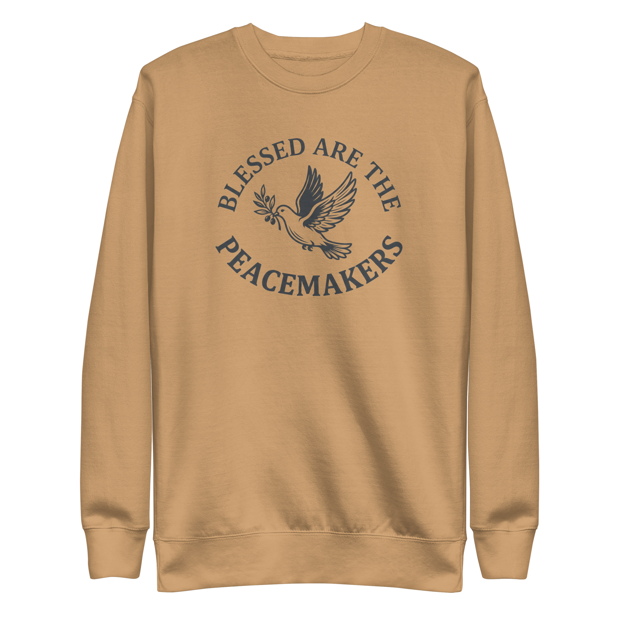 Blessed Are The Peacemakers | Charcoal Grey | Unisex Sweatshirt - Image 2