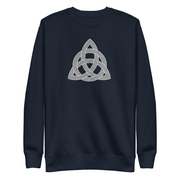 Trinity Knot | Irish Celtic Heritage | Light | Unisex Sweatshirt