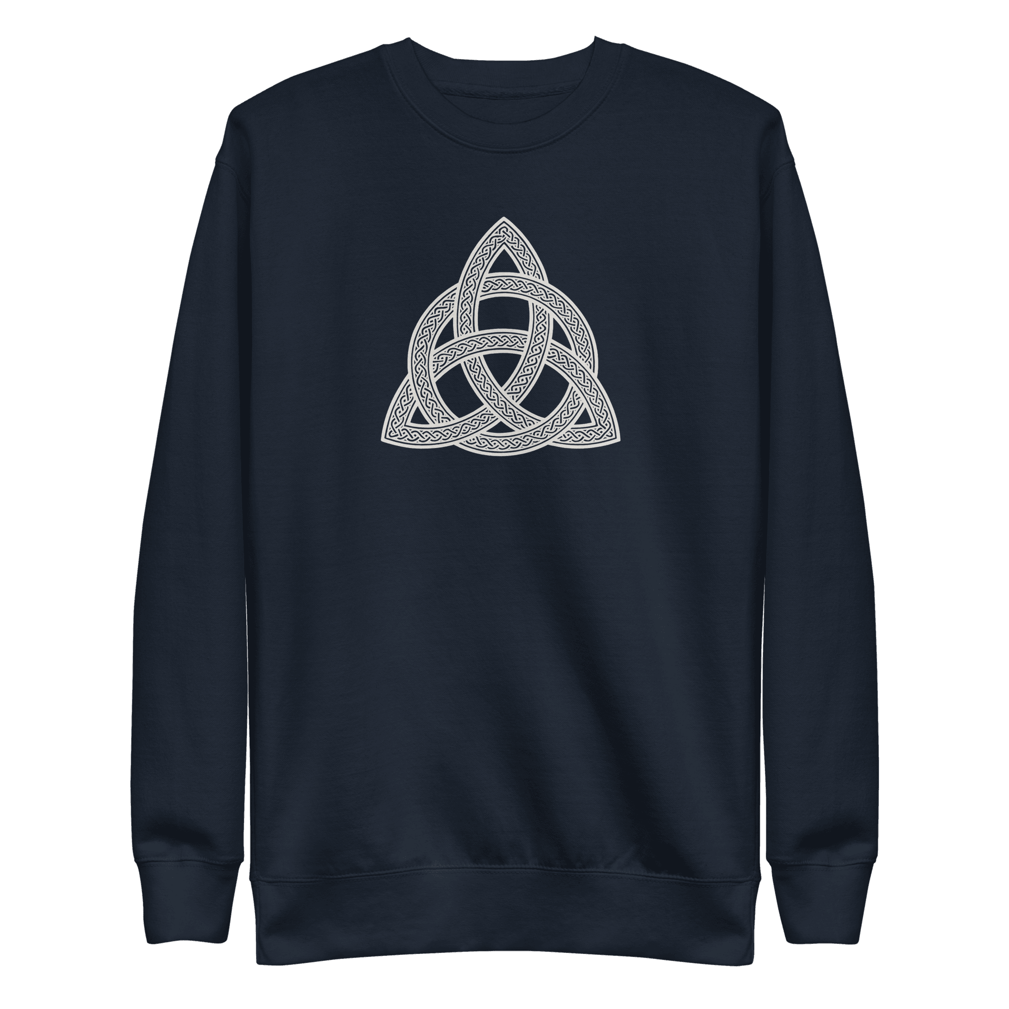 Trinity Knot | Irish Celtic Heritage | Light | Unisex Sweatshirt - Image 3