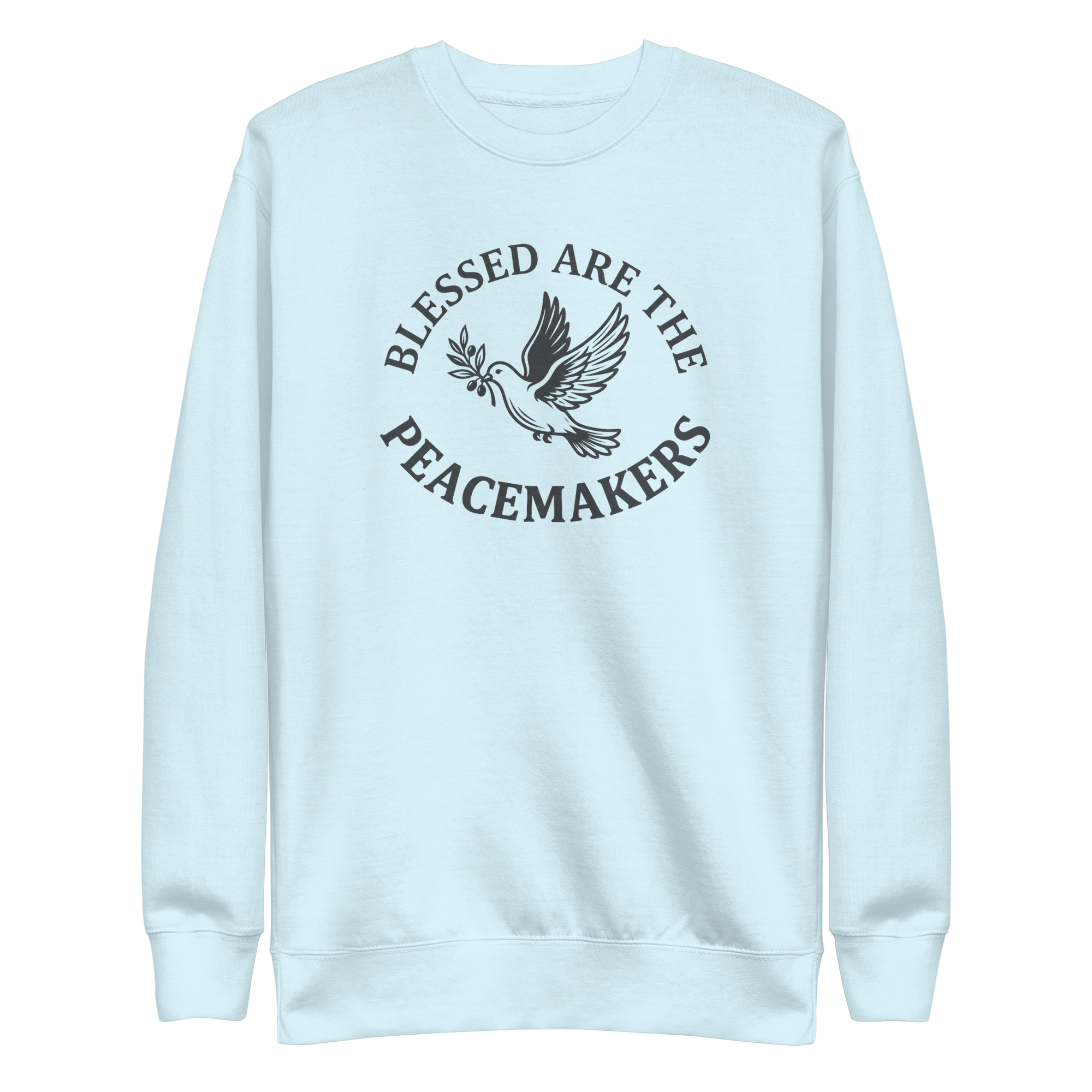 Blessed Are The Peacemakers | Charcoal Grey | Unisex Sweatshirt - Image 7