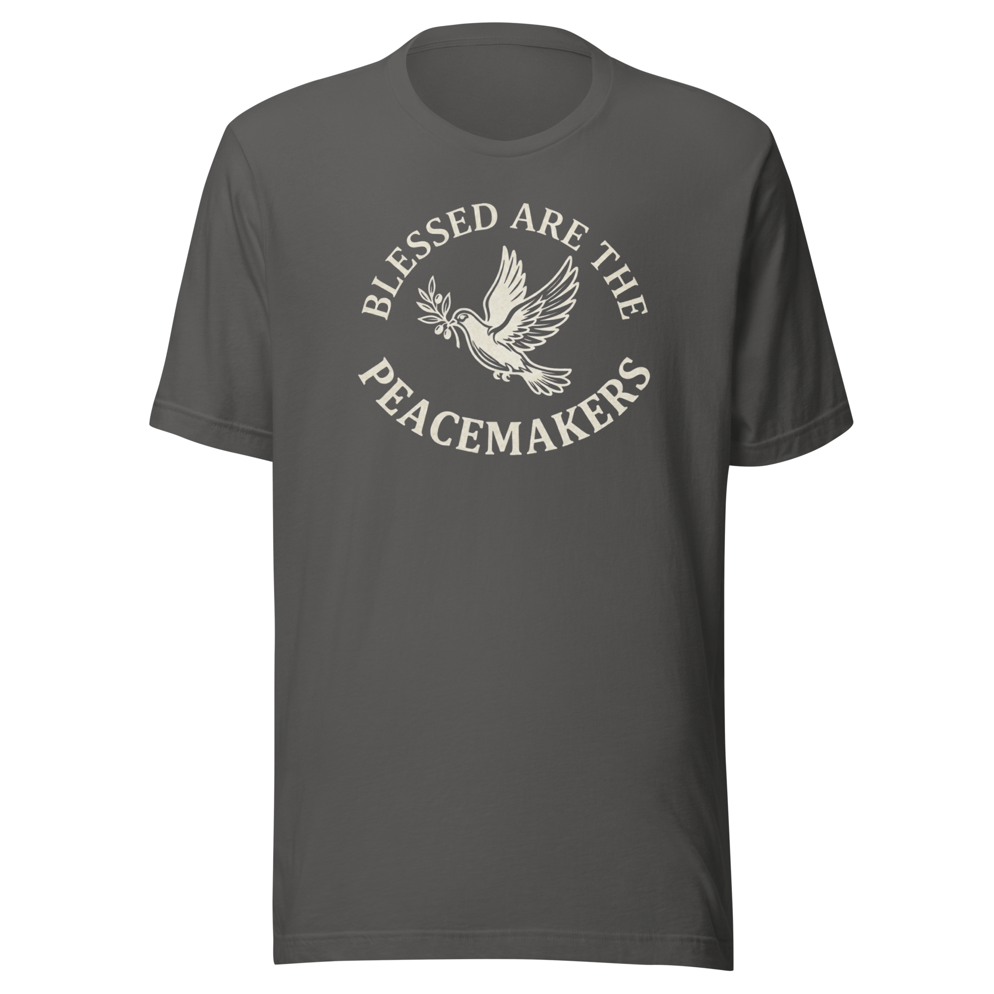 Blessed Are The Peacemakers | Parchment White | Unisex Tee - Image 5