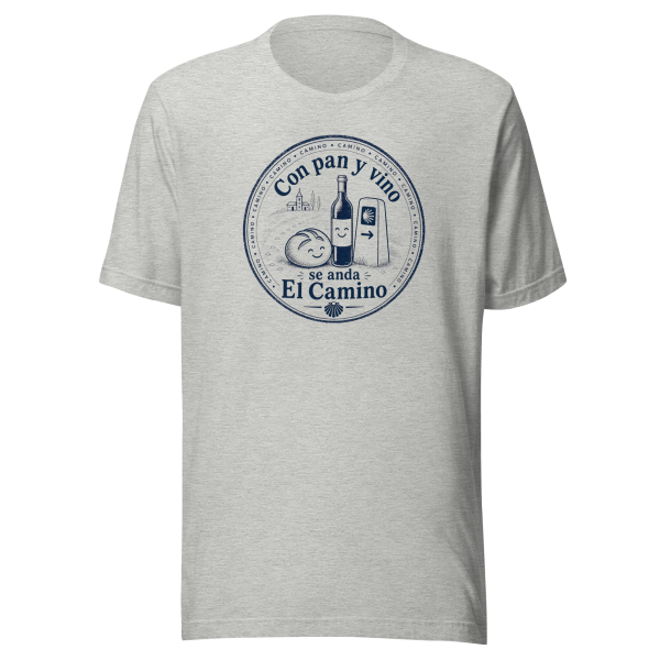 Pan y Vino | Monochrome Stamp | Unisex Tee