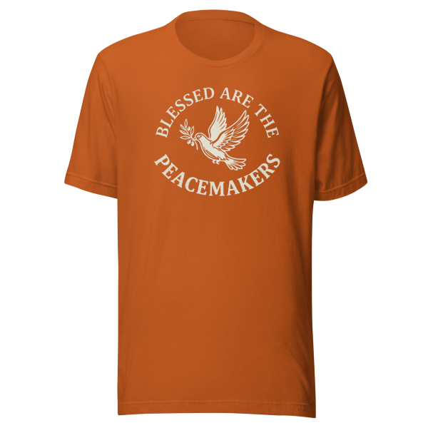 Blessed Are The Peacemakers | Parchment White | Unisex Tee
