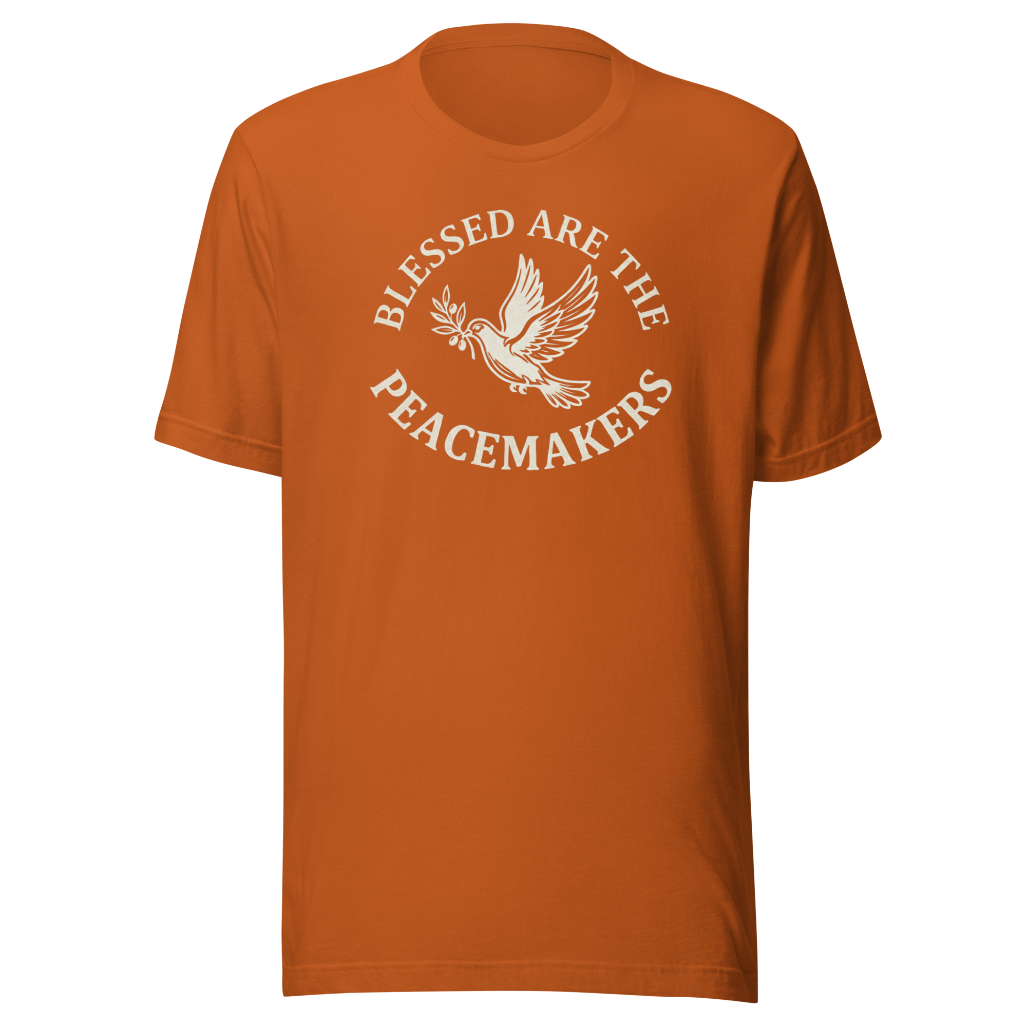 Blessed Are The Peacemakers | Parchment White | Unisex Tee - Image 6