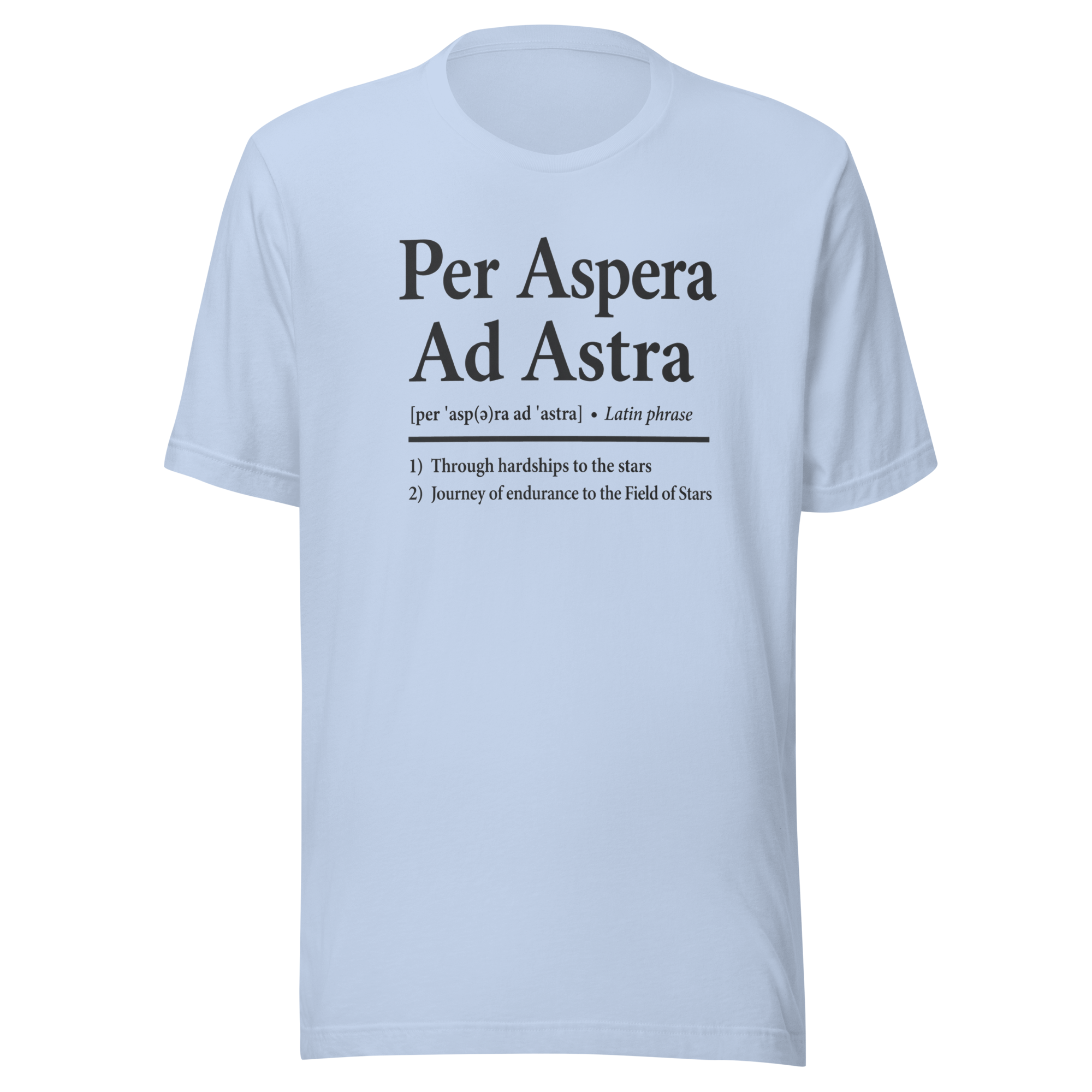 Per Aspera Ad Astra | Black Charcoal | Unisex Tee - Image 3