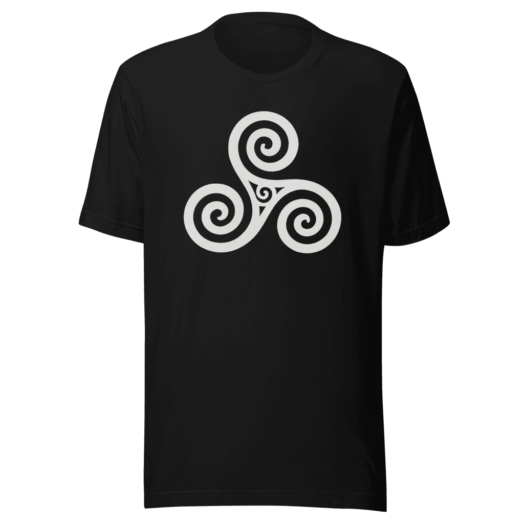 Trisquel Symbol T-Shirt – Galician Celtic Heritage | Camino de Santiago