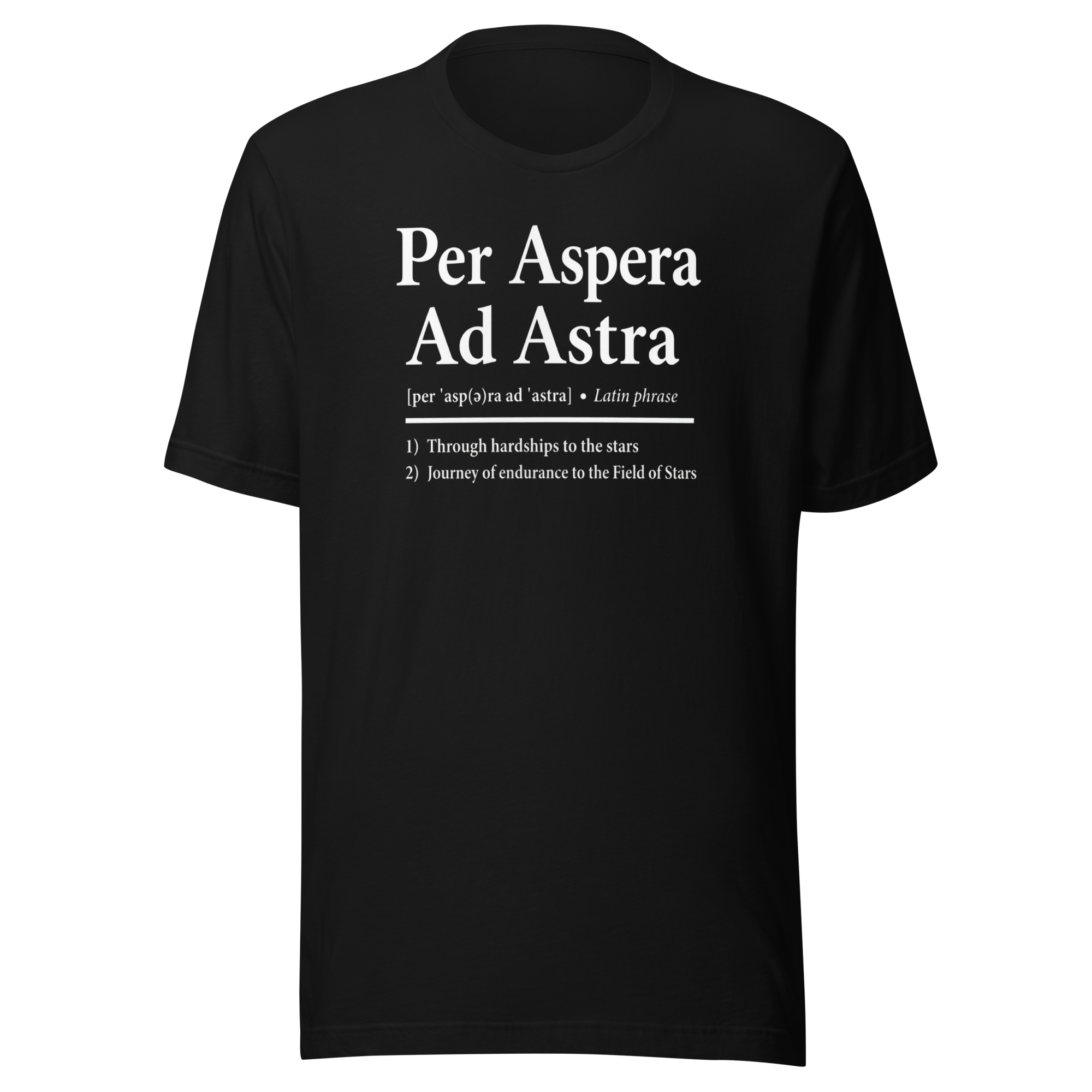 Per Aspera Ad Astra | White | Unisex Tee - Image 2