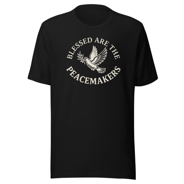 Blessed Are The Peacemakers | Parchment White | Unisex Tee