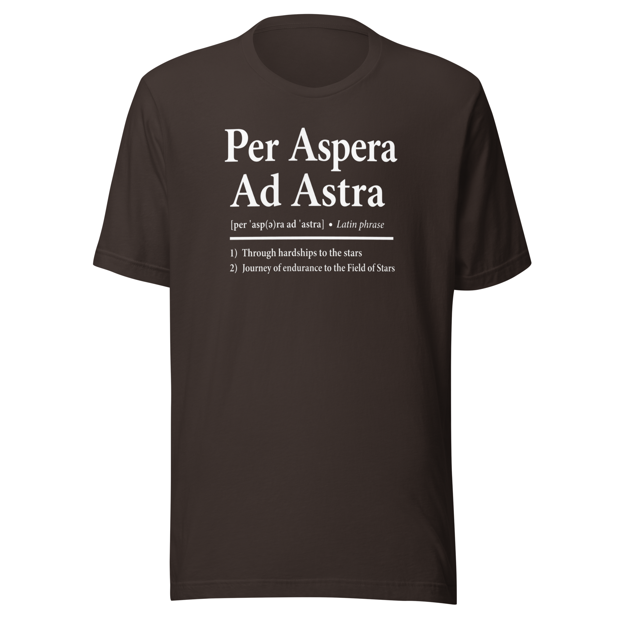 Per Aspera Ad Astra | White | Unisex Tee - Image 4