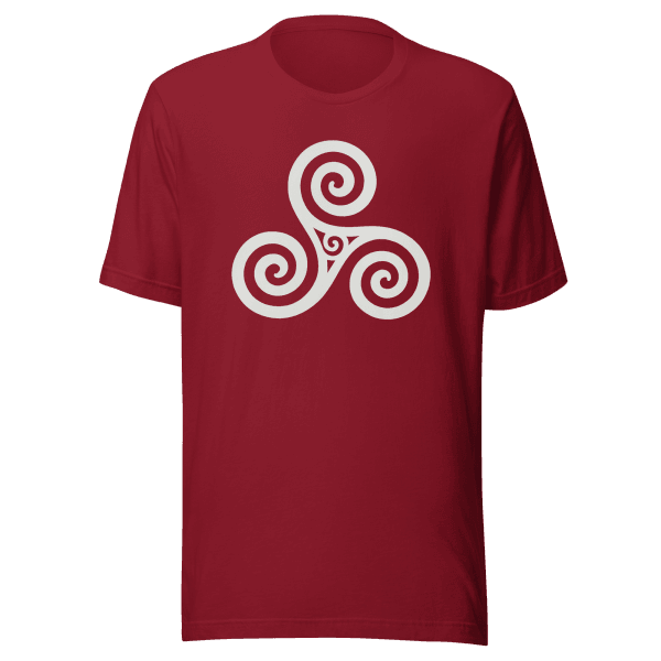 Trisquel Symbol | Galician Celtic Heritage | Light | Unisex Tee