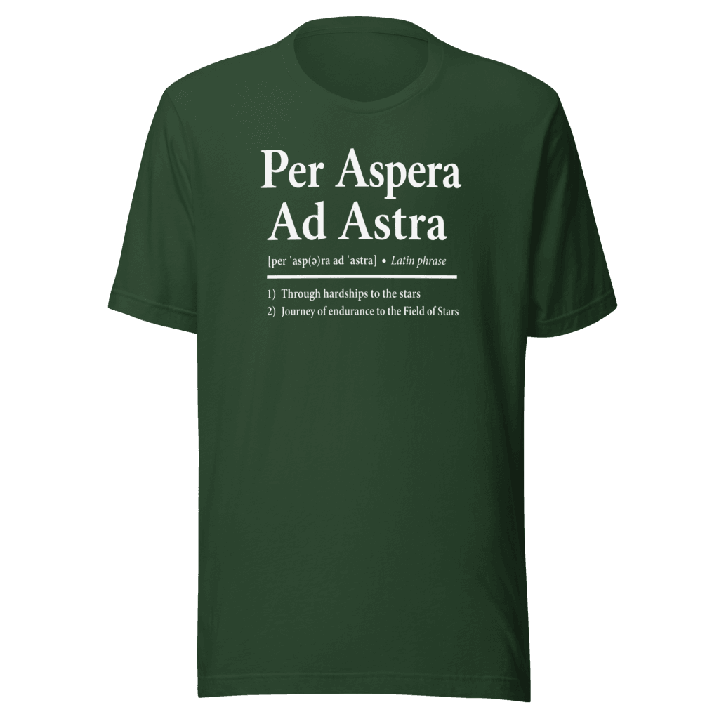 Camino de Santiago Unisex T-Shirt | Per Aspera Ad Astra | Pilgrim Journey