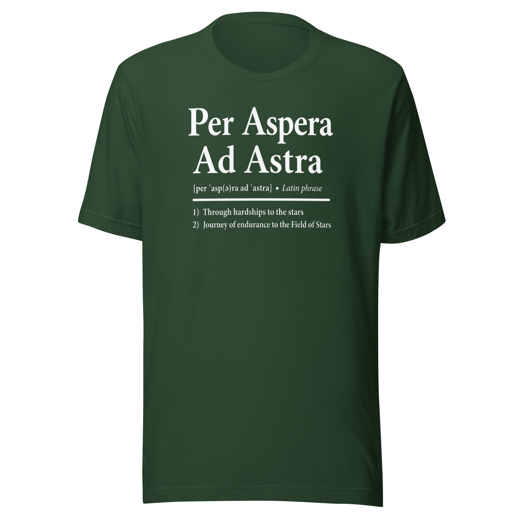 Per Aspera Ad Astra | White | Unisex Tee - Image 1