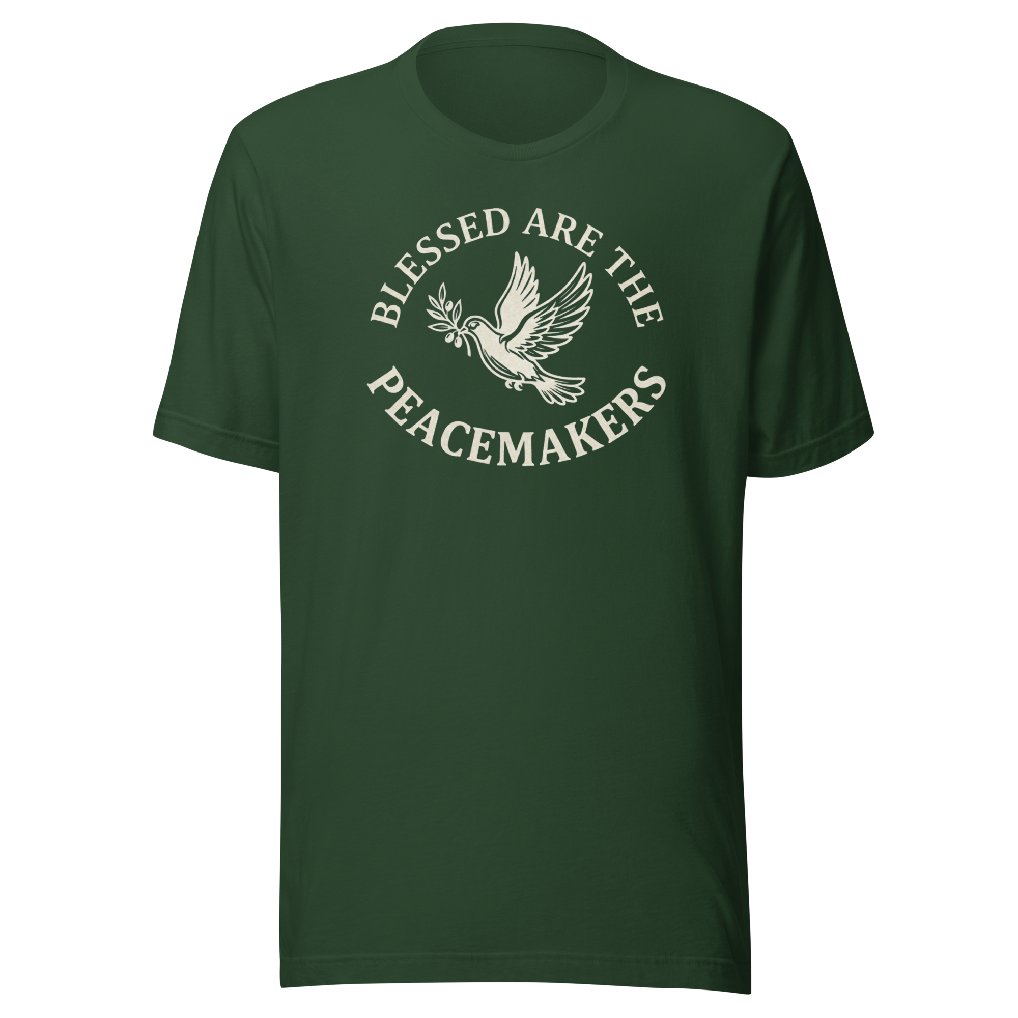 Blessed Are The Peacemakers | Parchment White | Unisex Tee - Image 4