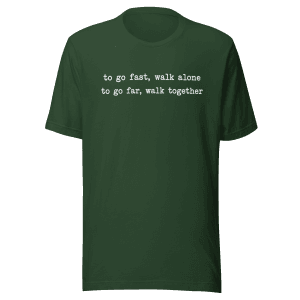 Fast Alone, Far Together | White | Unisex Tee