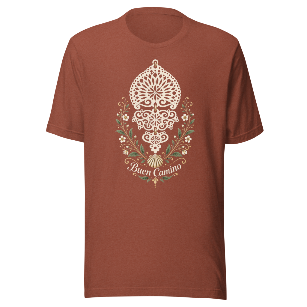 Camino de Santiago T-Shirt | Sapo Design | Galician Heritage Jewellery