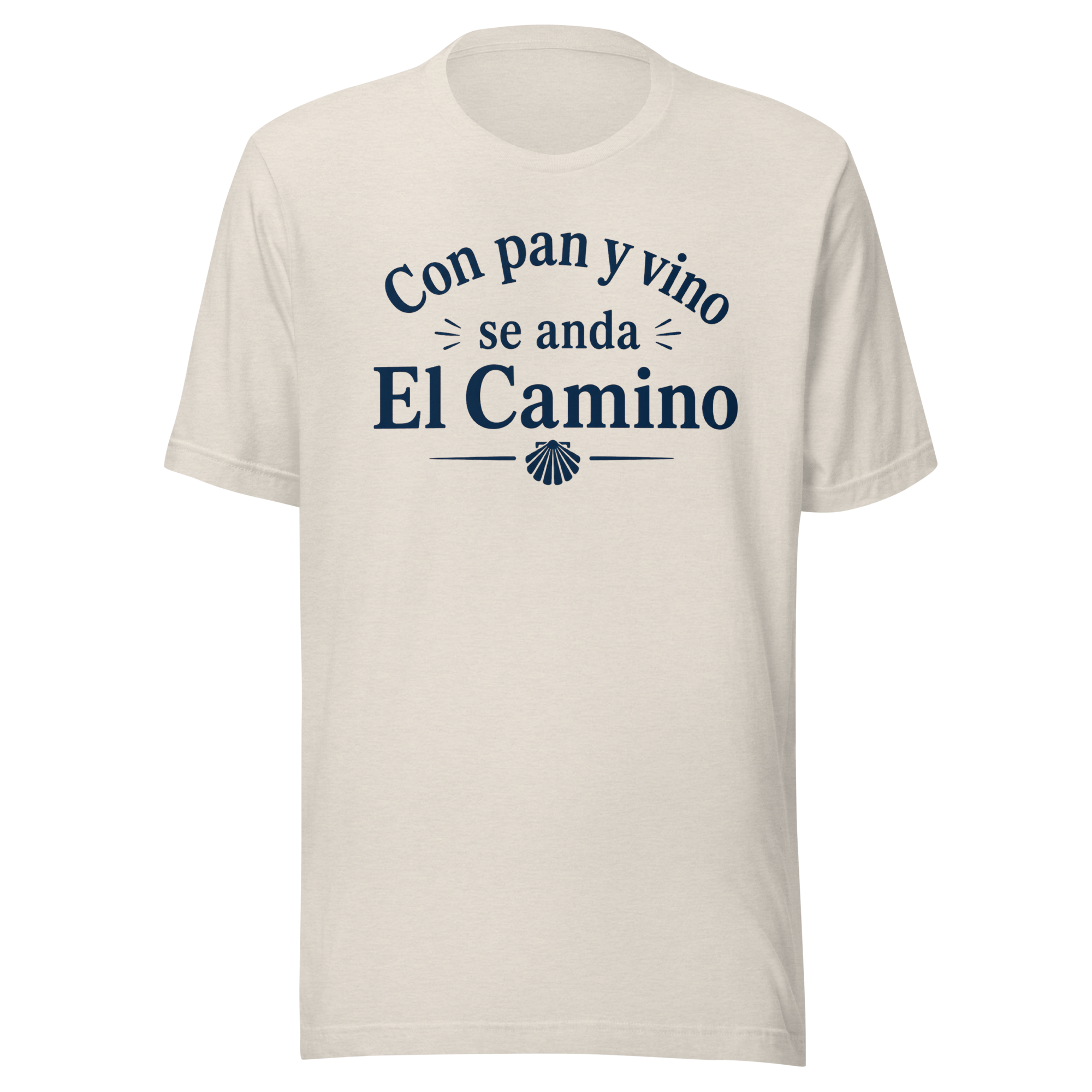 Pan y Vino | Dark Blue Text | Unisex Tee - Image 6