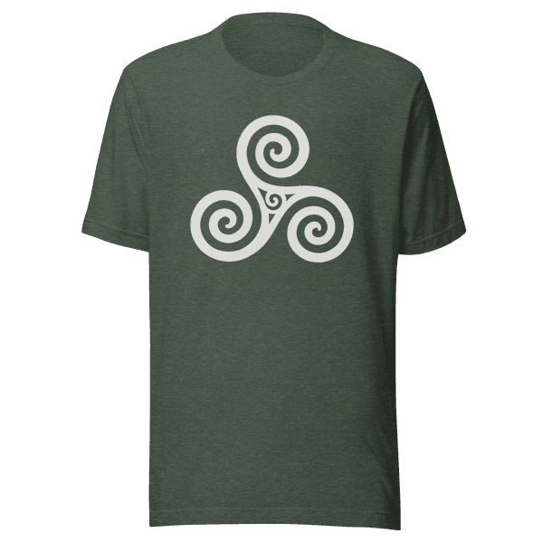 Trisquel Symbol | Galician Celtic Heritage | Light | Unisex Tee