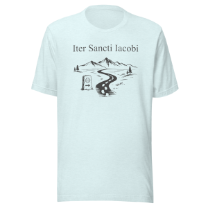Iter Sancti Iacobi | Landscape | Charcoal Grey | Unisex Tee