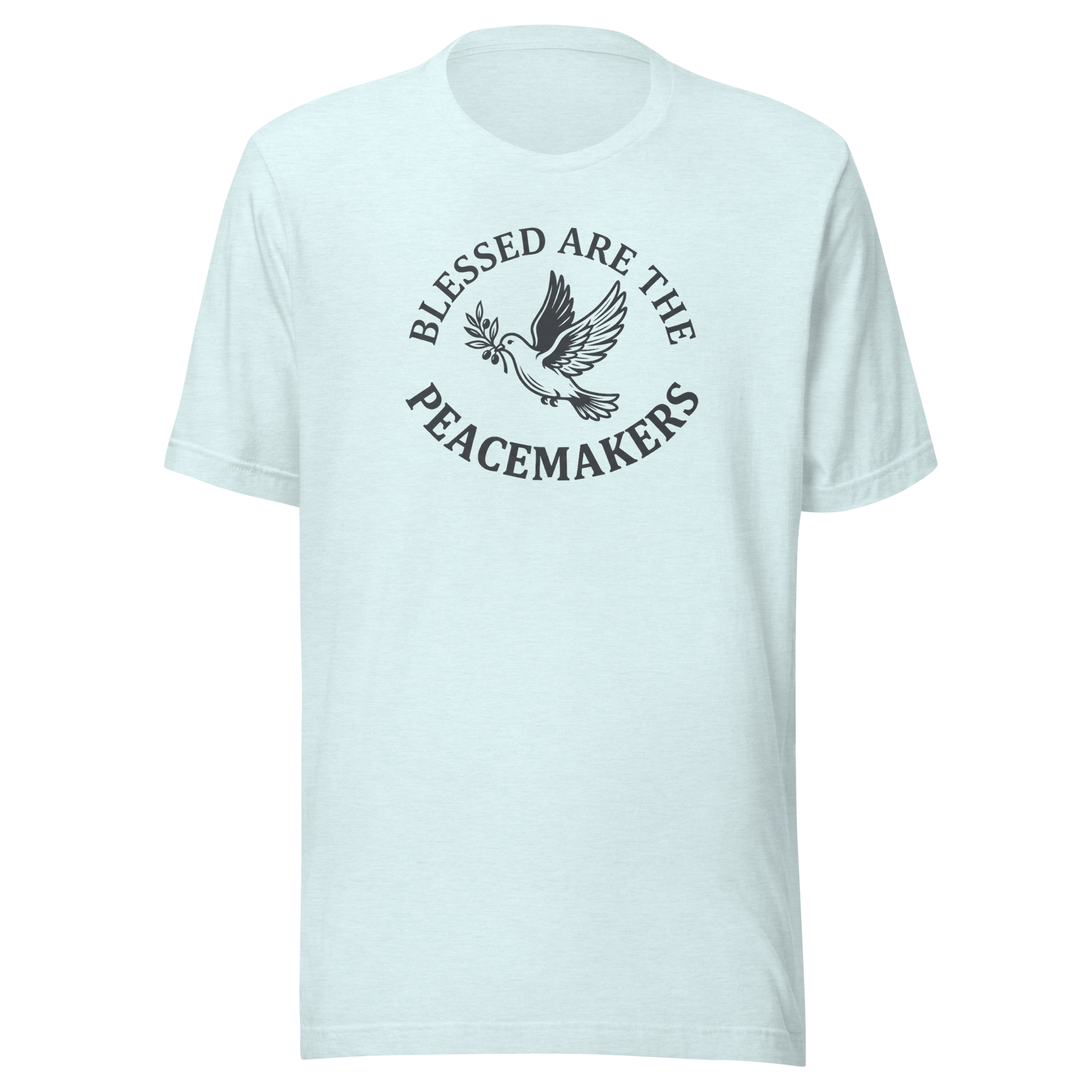 Blessed Are The Peacemakers | Charcoal Grey | Unisex Tee - Image 7