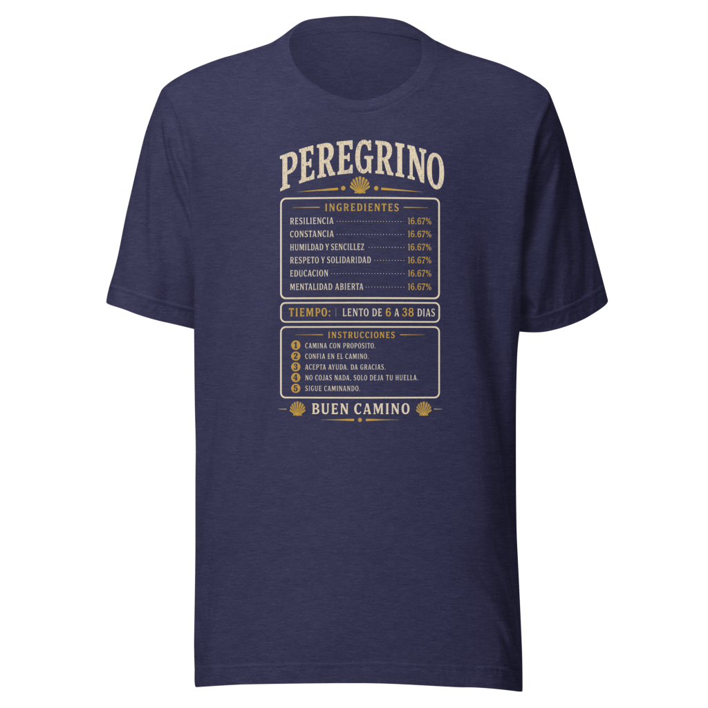 Camino de Santiago T-Shirt | Ingredientes Peregrino | Fun Design
